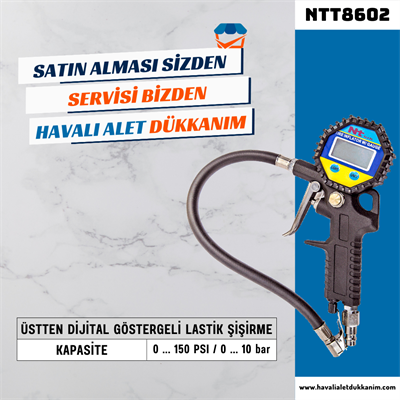 NT Tools NTT8602 Üstten Dijital Göstergeli Lastik Şişirme