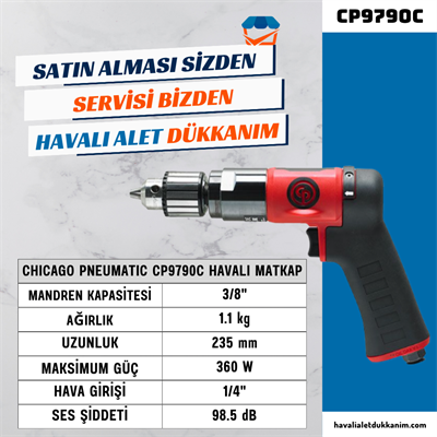 Chicago Pneumatic CP9790C Havalı Matkap 3/8