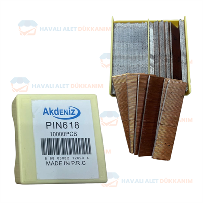 Akdeniz Pin Çivi 23 GA 06x18 mm 10.000 Adet/Kutu