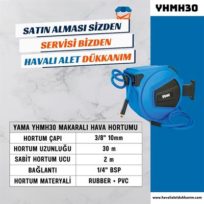 YAMA YHMH30 Makaralı Hava Hortumu 30+2 metre