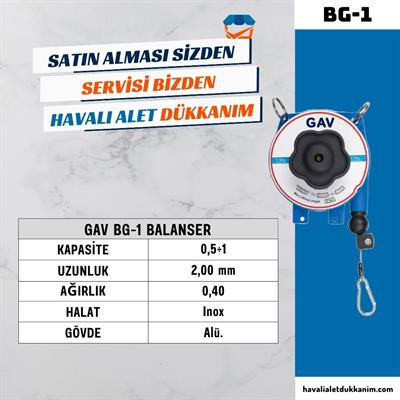 GAV BG-1 Balanser 0.5 - 1 kg | 2 Metre Halat