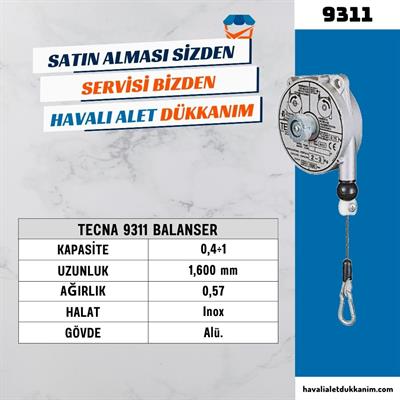 TECNA 9311 Balanser 0.4 - 1 kg | 1.6 Metre Halat