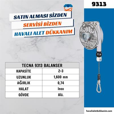 TECNA 9313 Balanser 2 - 3 kg | 1.6 Metre Halat