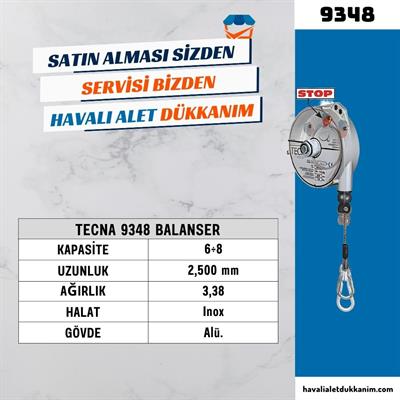 TECNA 9348 Balanser 6 - 8 kg | 2.5 Metre Halat (STOP)