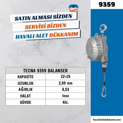 TECNA 9359 Balanser 22 - 25 kg | 2 Metre Halat