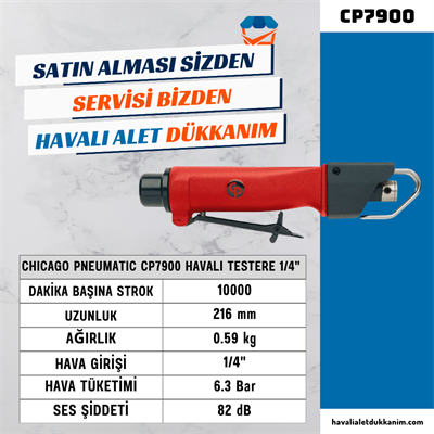 Chicago Pneumatic CP7900 Havalı Testere 1/4