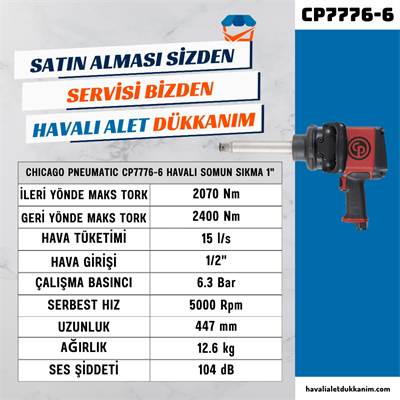 Chicago Pneumatic CP7776-6 Havalı Somun Sıkma 1