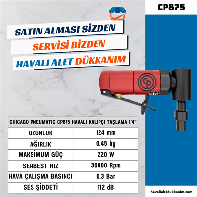 Chicago Pneumatic CP875 Havalı Kalıpçı Taşlama 1/4