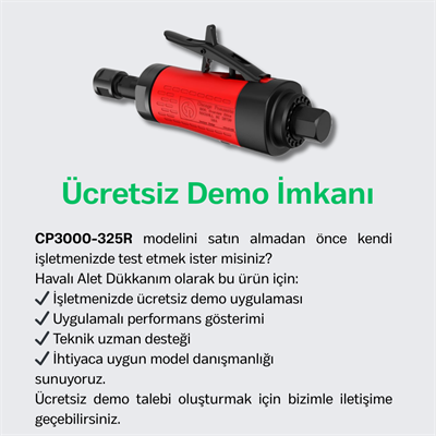 Chicago Pneumatic CP3000-325R Havalı Kalıpçı Taşlama 1/4