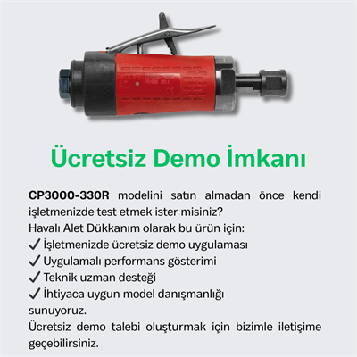 Chicago Pneumatic CP3000-330R Havalı Kalıpçı Taşlama 1/4