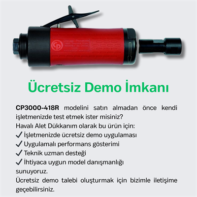 Chicago Pneumatic CP3000-418R Havalı Kalıpçı Taşlama 1/4