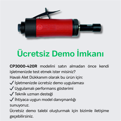 Chicago Pneumatic CP3000-420R Havalı Kalıpçı Taşlama 1/4