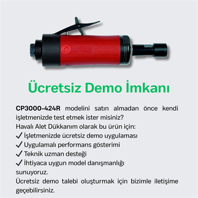 Chicago Pneumatic CP3000-424R Havalı Kalıpçı Taşlama 1/4