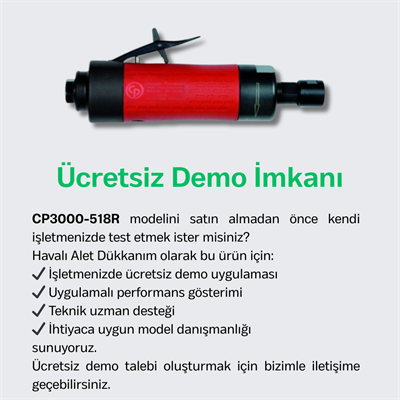 Chicago Pneumatic CP3000-518R Havalı Kalıpçı Taşlama 1/4