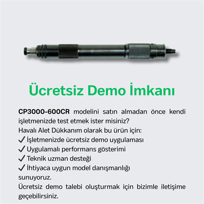 Chicago Pneumatic CP3000-600CR Havalı Kalıpçı Taşlama 1/8