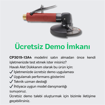 Chicago Pneumatic CP3019-13A4 Havalı Açılı Kalıpçı Taşlama Makinesi 4