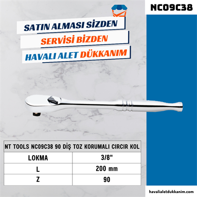 Crv 90 Diş Toz Korumalı Cırcır Kol