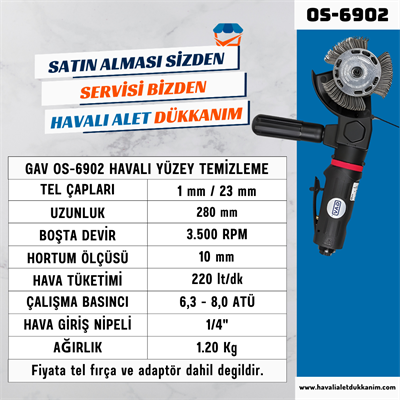 GAV OS-6902 Havalı Yüzey Temizleme