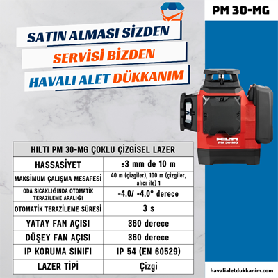 HILTI PM 30-MG Çoklu Çizgisel Lazer