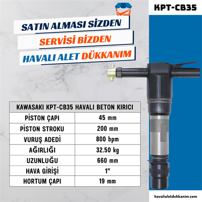 KAWASAKI KPT-CB35 Havalı Beton Kırıcı