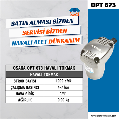 OSAKA OPT 673 Havalı Tokmak
