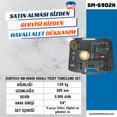 SUNTECH SM-6902K Havalı Yüzey Temizleme Set 