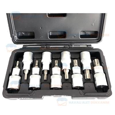 NT Tools NCSET87 CrV Torx Lokma Seti 9 Parça 1/2