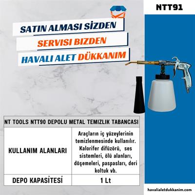 NT Tools NTT91 Rulmanlı Depolu Metal Temizlik Tabancası