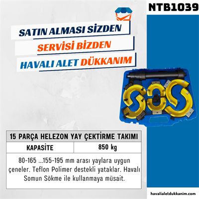 NT Tools NTB1039 15 Parça Helezon Yay Çektirme Takımı