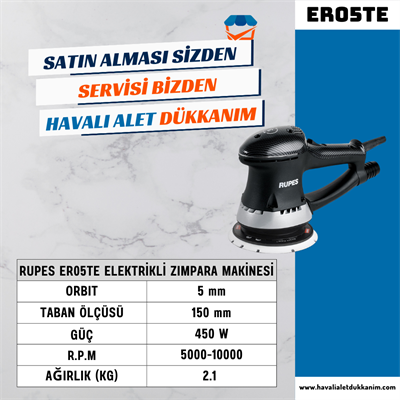 RUPES ER05TE Elektrikli Zımpara Makinesi 150 mm