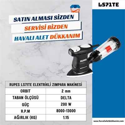 RUPES LS71TE Elektrikli Zımpara Makinesi