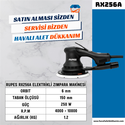 RUPES RX256A Elektrikli Zımpara Makinesi 150 mm