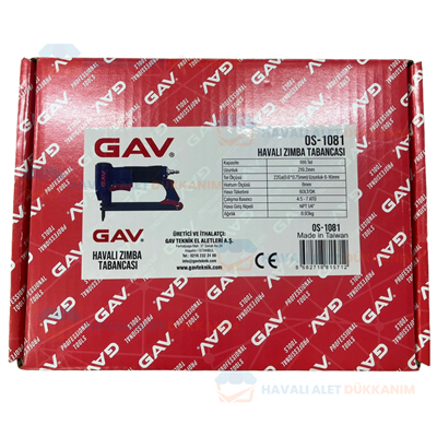 GAV OS-1081 Havalı Zımba Tabancası 6-16 mm