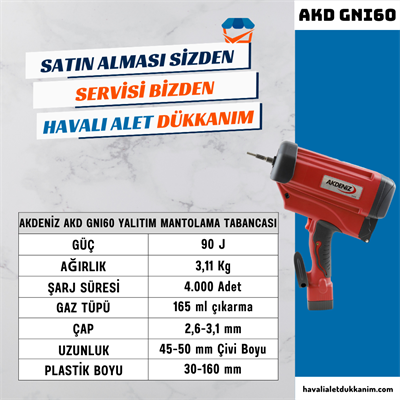 AKDENİZ AKD GNI60 Yalıtım Mantolama Tabancası