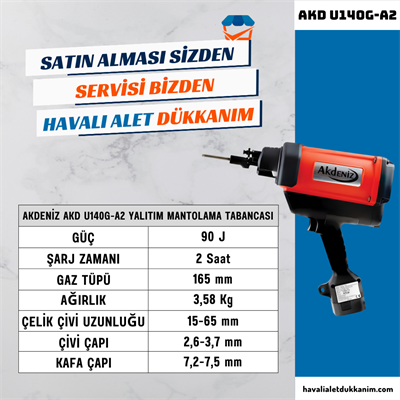 AKDENİZ AKD U140G-A2 Yalıtım Mantolama Tabancası