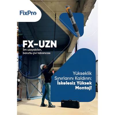 FIXPRO FX-UZN 5 Metre Uzayabilen Barutlu Çivi Tabancası