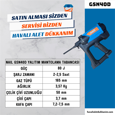 NAIL GSN40D Yalıtım Mantolama Tabancası