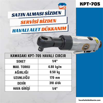 KAWASAKI KPT-705 Havalı Cırcır Motoru 1/4