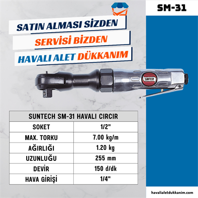 SUNTECH SM-31 Havalı Cırcır 1/2