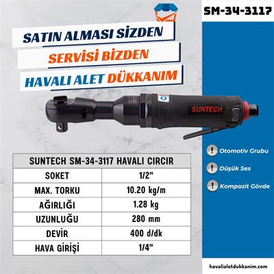 SUNTECH SM-34-3117 Havalı Cırcır 1/2