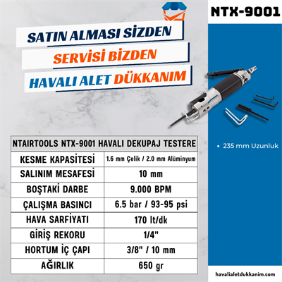 NTAirTools NTX-9001 Havalı Dekupaj Testere