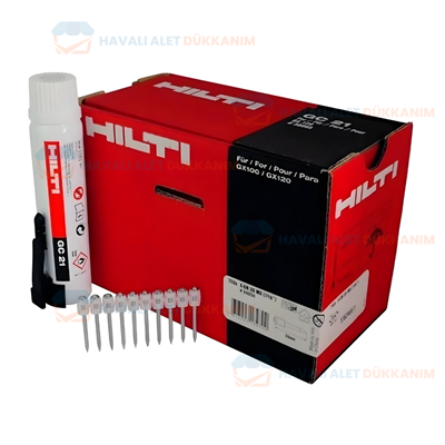 Hilti X-GN 27 Mx 750 Adet Beton Çivileri (Şeritli) Gaz Dahil