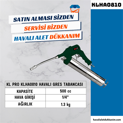 KL PRO KLHA843 Havalı Gres Tabancası