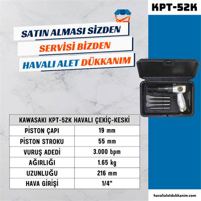 KAWASAKI KPT-52K Havalı Çekiç-Keski