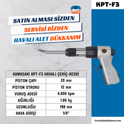 KAWASAKI KPT-F3 Havalı Çekiç-Keski