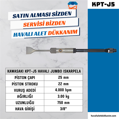 KAWASAKI KPT-J5 Havalı Jumbo Iskarpela