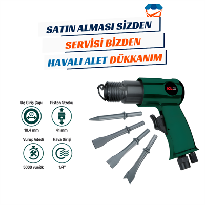 KL PRO KLHA0101RK Havalı Çekiç Keski Makinesi