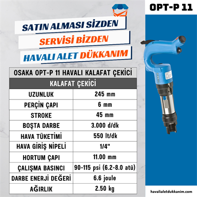 OSAKA OPT-P 11 Havalı Kalafat Çekici