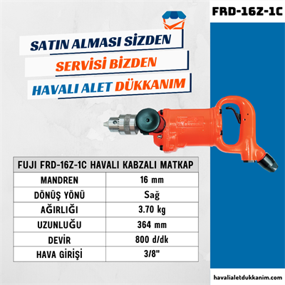 FUJI FRD-16Z-1C Havalı Kabzalı Matkap 16 mm