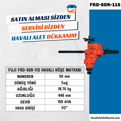 FUJI FRD-50R-11S Havalı Köşe Matkabı 50 mm